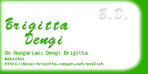 brigitta dengi business card